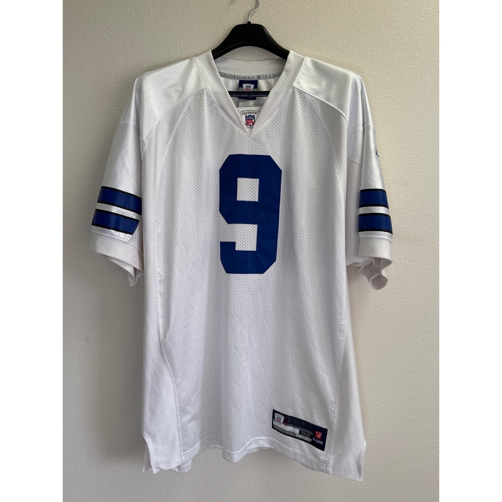 Reebok Dallas Cowboys Tony Romo 9 NFL Jersey Mens 52 White Authentic On Field